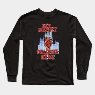 My Heart Belongs Here (world) Long Sleeve T-Shirt